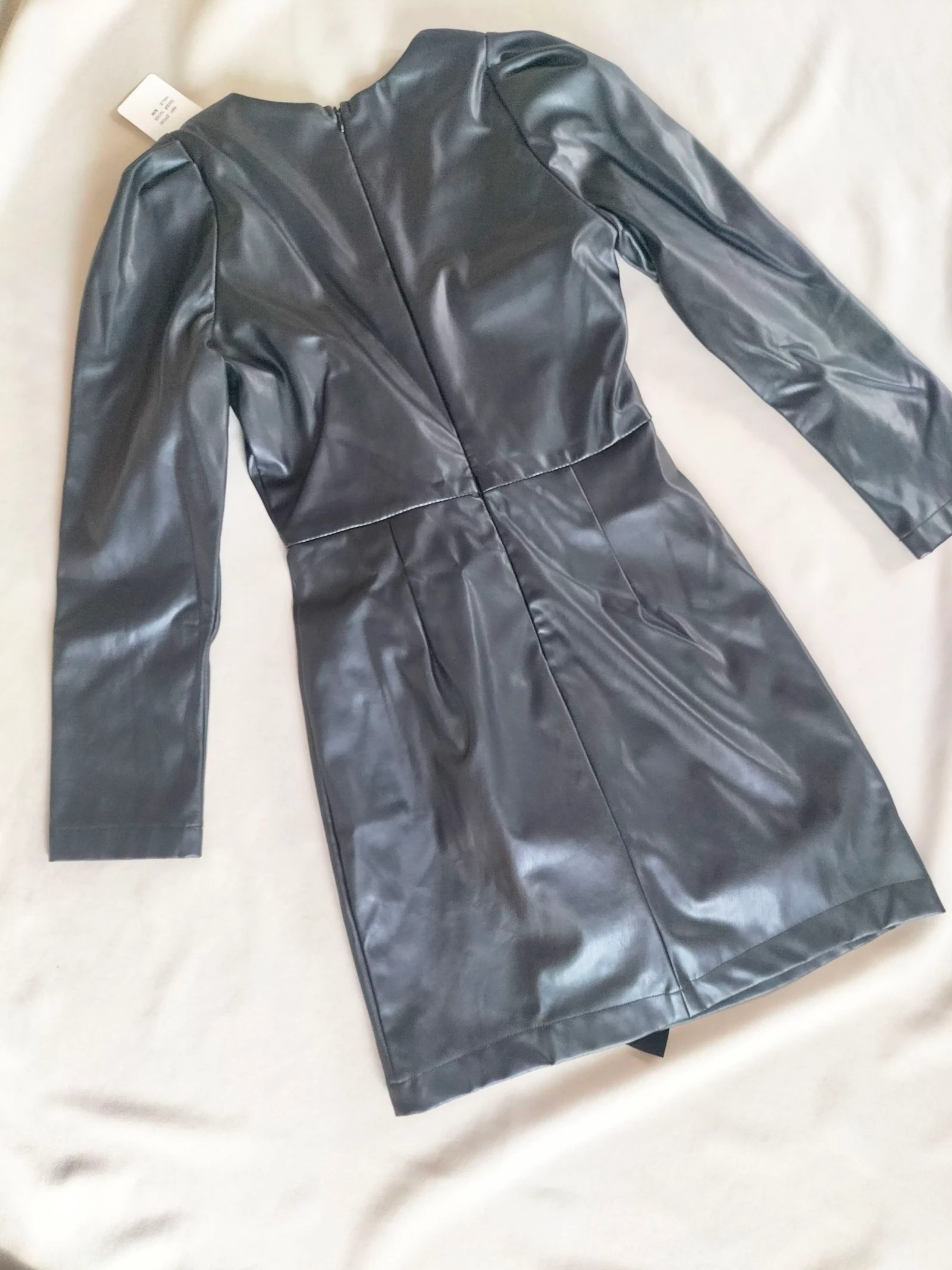 Black Faux Leather Dress S/M | Kilky | New – photo 7